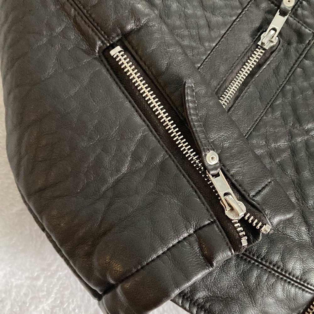 Blanc Noir Faux Leather Jacket - Picture 4 of 6